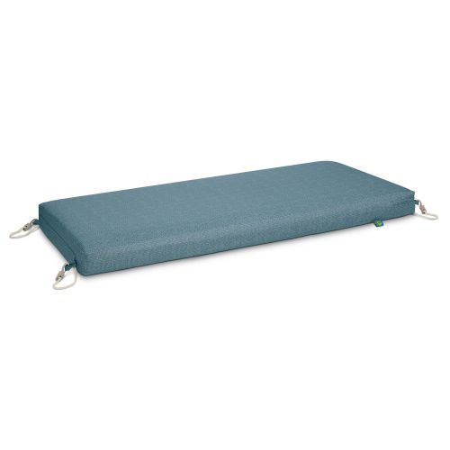 Weekend Water-Resistant Outdoor Bench Cushion, 54 x 18 x 3 Inch, Blue Shadow