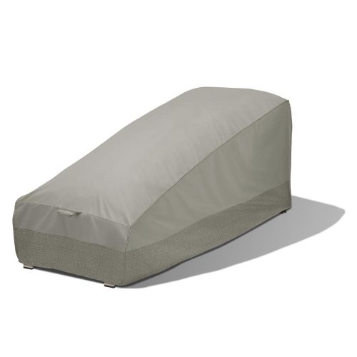 Weekend Water-Resistant Outdoor Chaise Cover with Integrated Duck Dome, 72 x 32 x 32 Inch, Moon Rock