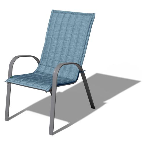 Weekend Water-Resistant Patio Chair Slipcover, 45 x 20 Inch, Blue Shadow