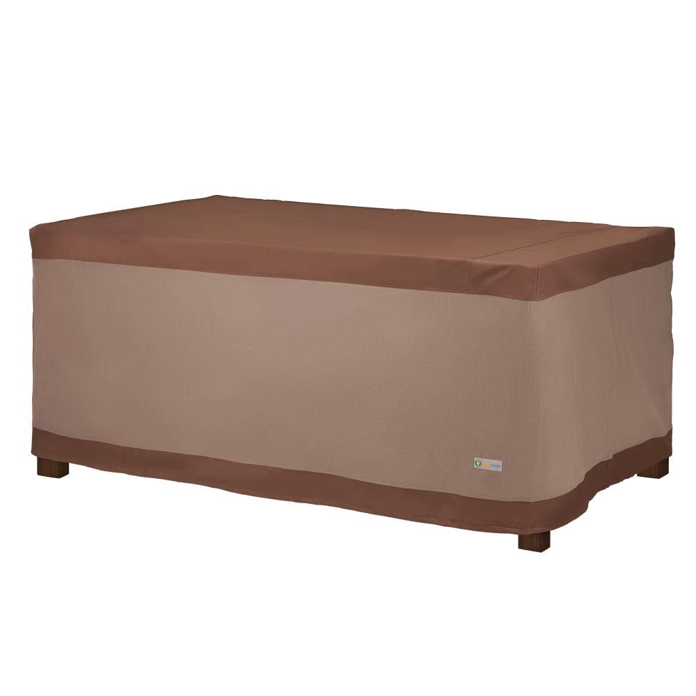 32 L x 25 W x 18 H Duck Covers Elegant Rectangular Patio Ottoman or Side Table Cover 